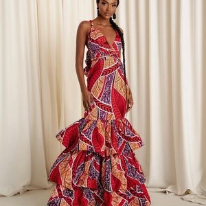 African Luxury print mermaid dress: perfect for your next event